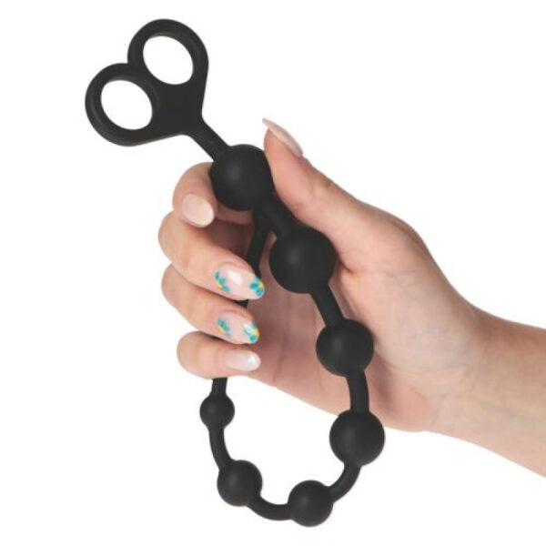Silicone - Black Anal Beads - Image 2