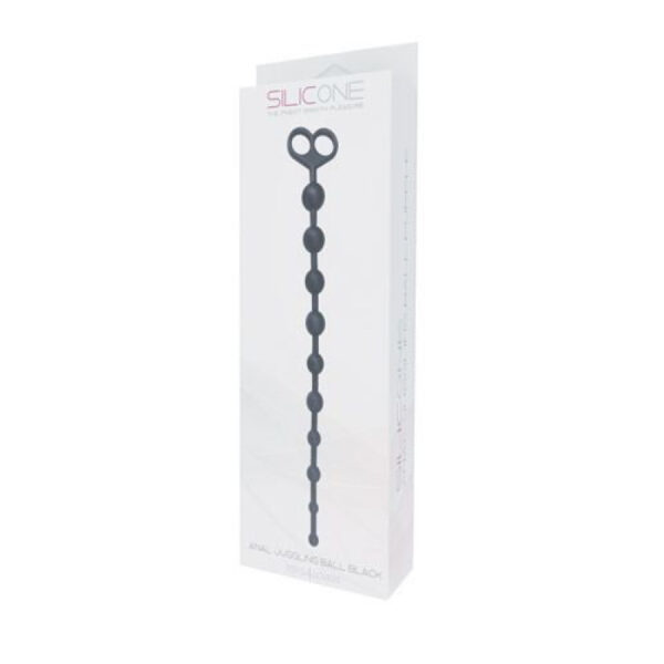 Silicone - Black Anal Beads - Image 3