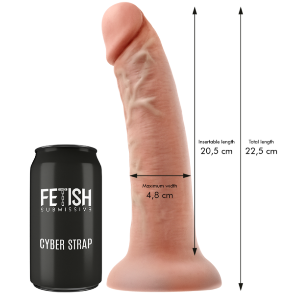 Fetish Submissive - Cyber Strap Harness With 8.85 Inch Dildo & Remote Control Watch - Image 5