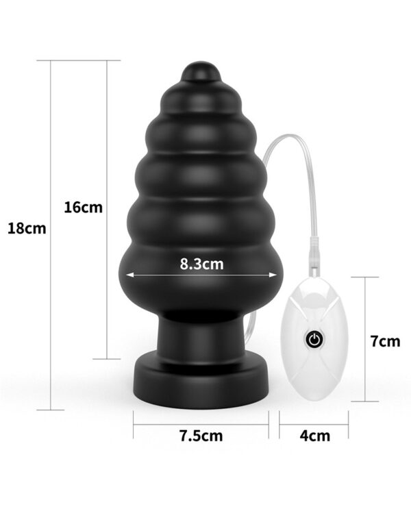 King Sized 7 Inch Remote Vibrating Anal Cracker Dildo - Image 7