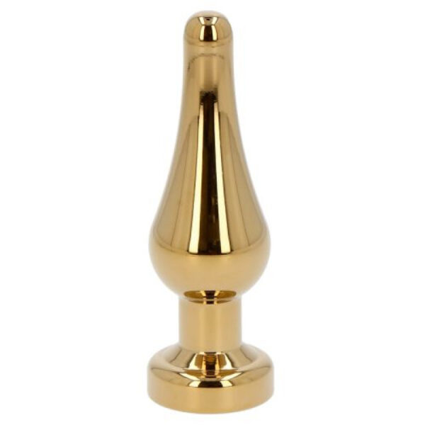 Fetish Art – Ace of Spades Gold Clear Jewelled Butt Plug – Small - Image 2