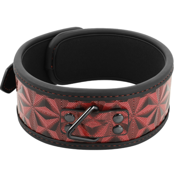 Beg Me - Red Edition Vegan Leather Choker With Chain - Image 2