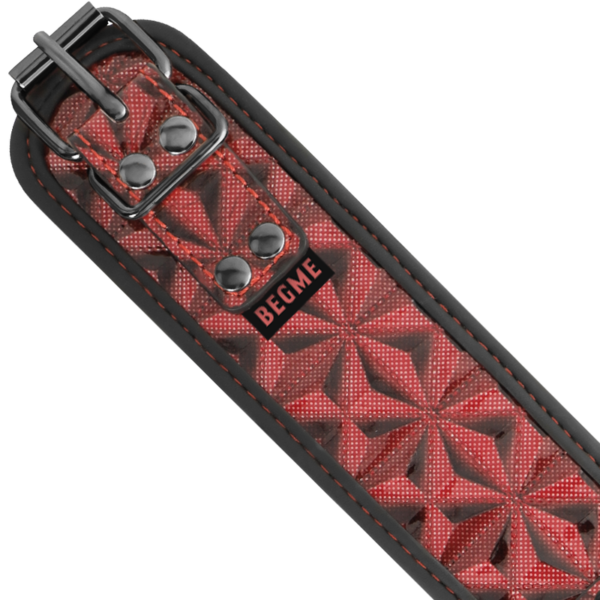 Beg Me - Red Edition Vegan Leather Choker With Chain - Image 5
