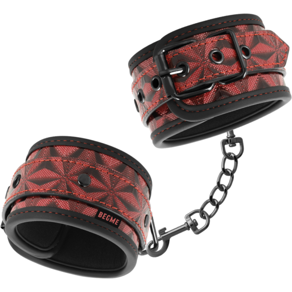 Beg Me - Red Edition Vegan Leather Hand Cuffs
