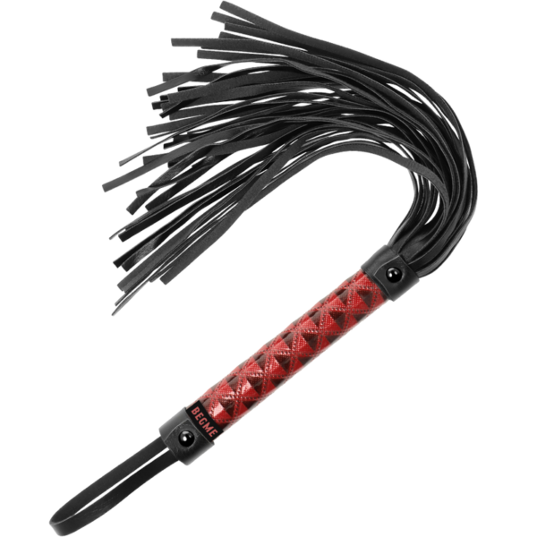 Beg Me - Red Edition Vegan Leather Flogger