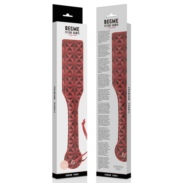 Beg Me - Red Edition Vegan Leather Paddle - Image 2