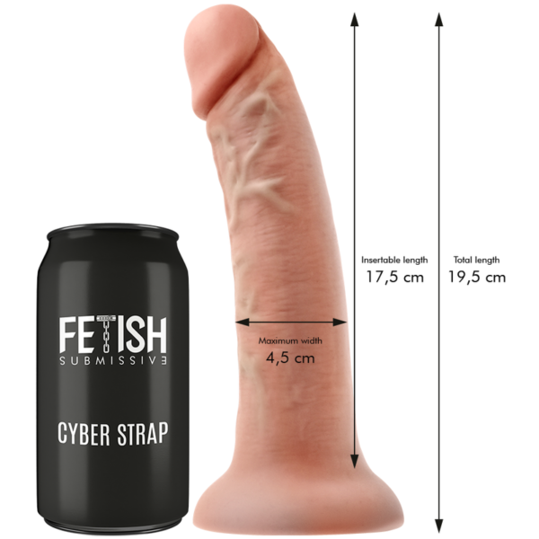 Fetish Submissive - Cyber Strap Harness With 7.5 Inch Dildo & Remote Control Watch - Image 5