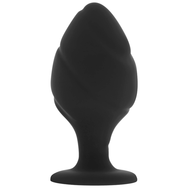 OhMama - Round Black Butt Plug Large