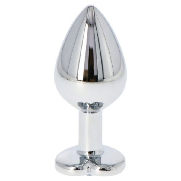 Fetish Art - Bejewelled Clear Heart Jewelled Butt Plug - Medium - Image 5