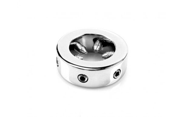 Kiotos – Stainless Steel Adjustable Glansspike Penis Ring 3.5cm
