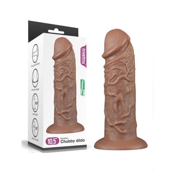 Love Toy - Realistic Chubby Brown 10.5 Inch Dildo