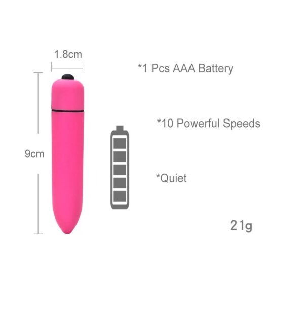 3Pc Silver Metal & Pink Jeweled Butt Plug Set With Bullet Vibe - Image 4