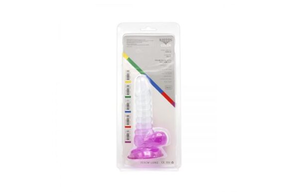 Kiotos – Crystal Jelly Purple Suction Cup Ballsy 6.1 Inch Dildo - Image 9