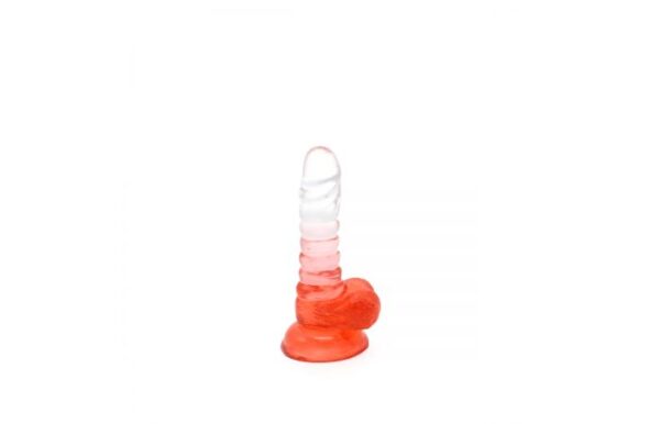 Kiotos – Crystal Jelly Red Suction Cup Ballsy 6.1 Inch Dildo