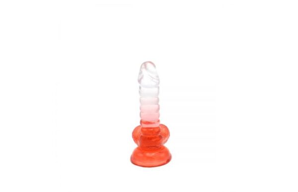 Kiotos – Crystal Jelly Red Suction Cup Ballsy 6.1 Inch Dildo - Image 2