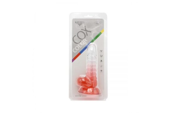 Kiotos – Crystal Jelly Red Suction Cup Ballsy 6.1 Inch Dildo - Image 9