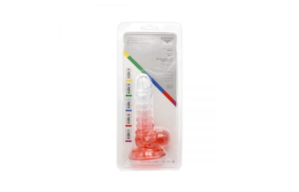 Kiotos – Crystal Jelly Red Suction Cup Ballsy 6.1 Inch Dildo - Image 8