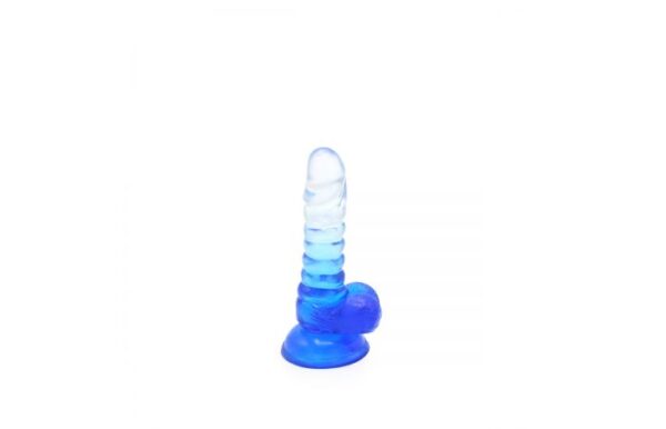 Kiotos – Crystal Jelly Blue Suction Cup Ballsy 6.1 Inch Dildo