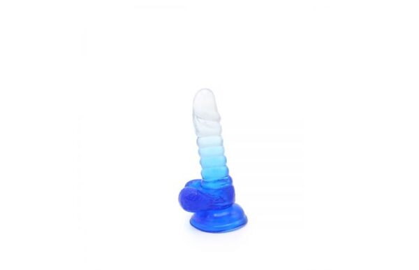 Kiotos – Crystal Jelly Blue Suction Cup Ballsy 6.1 Inch Dildo - Image 2