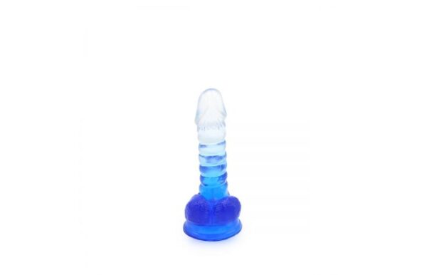 Kiotos – Crystal Jelly Blue Suction Cup Ballsy 6.1 Inch Dildo - Image 3