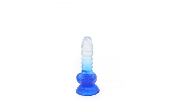 Kiotos – Crystal Jelly Blue Suction Cup Ballsy 6.1 Inch Dildo - Image 4