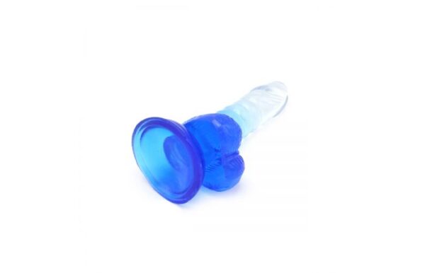 Kiotos – Crystal Jelly Blue Suction Cup Ballsy 6.1 Inch Dildo - Image 6