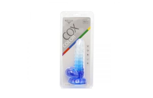 Kiotos – Crystal Jelly Blue Suction Cup Ballsy 6.1 Inch Dildo - Image 7