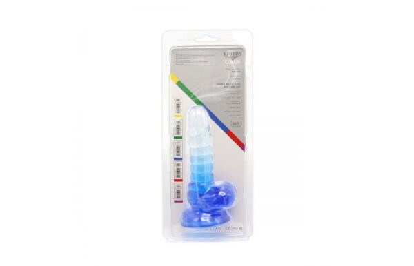 Kiotos – Crystal Jelly Blue Suction Cup Ballsy 6.1 Inch Dildo - Image 8