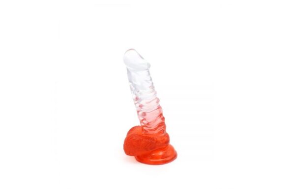 Kiotos – Crystal Jelly Red Suction Cup Ballsy 7.2 Inch Dildo - Image 3