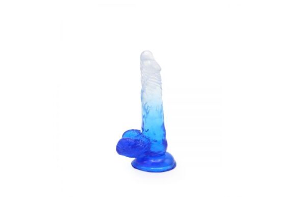 Kiotos – Crystal Jelly Blue Suction Cup Ballsy 6.8 Inch Dildo - Image 3