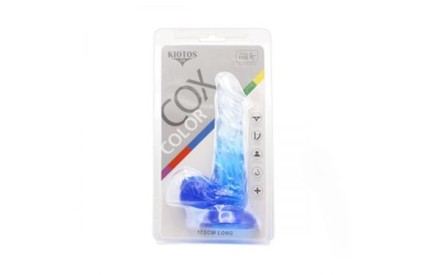 Kiotos – Crystal Jelly Blue Suction Cup Ballsy 6.8 Inch Dildo - Image 8