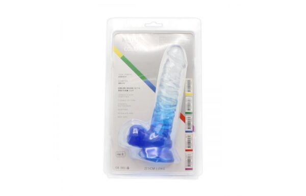 Kiotos – Crystal Jelly Blue Ripple Suction Cup Ballsy 8.8 Inch Dildo - Image 9