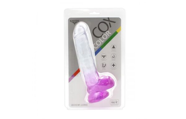 Kiotos – Crystal Jelly Purple Suction Cup Ballsy 8.8 Inch Dildo - Image 9
