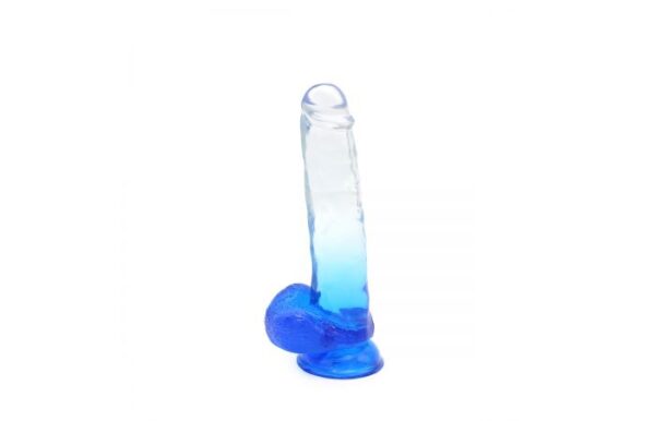 Kiotos – Crystal Jelly Blue Suction Cup Ballsy 8.8 Inch Dildo - Image 3