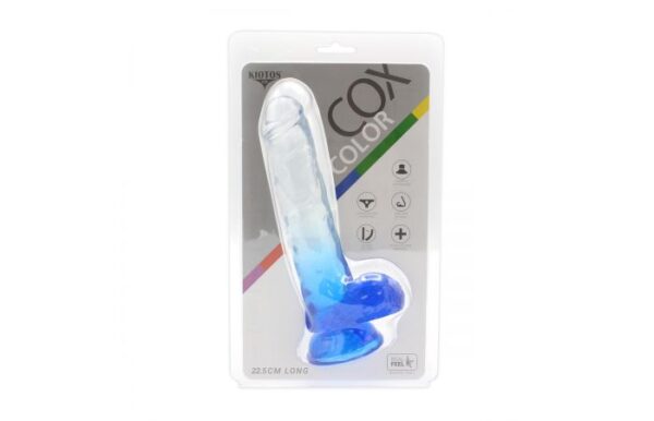 Kiotos – Crystal Jelly Blue Suction Cup Ballsy 8.8 Inch Dildo - Image 8