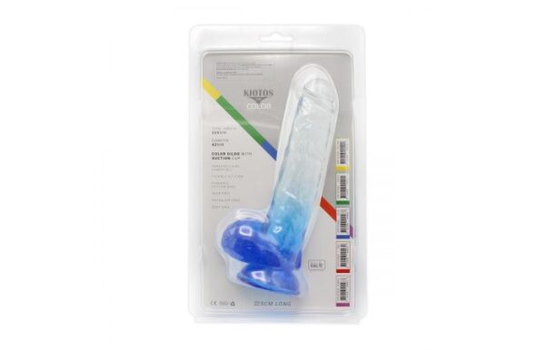 Kiotos – Crystal Jelly Blue Suction Cup Ballsy 8.8 Inch Dildo - Image 9