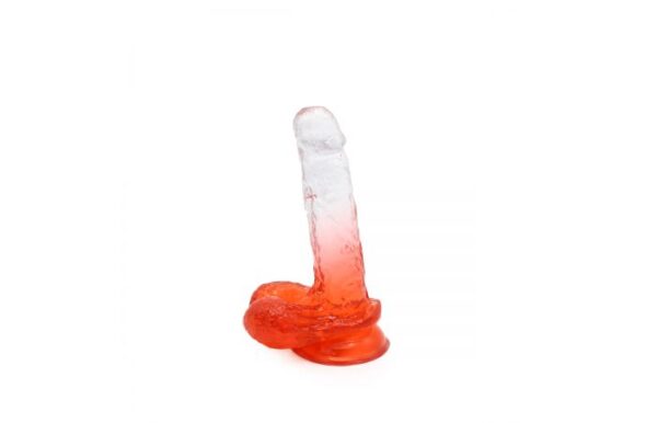 Kiotos – Crystal Jelly Red Suction Cup Ballsy 7 Inch Dildo - Image 2