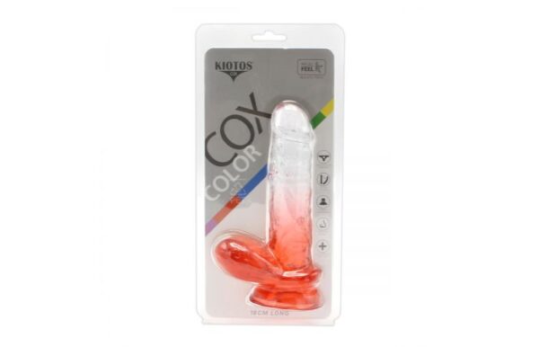 Kiotos – Crystal Jelly Red Suction Cup Ballsy 7 Inch Dildo - Image 9