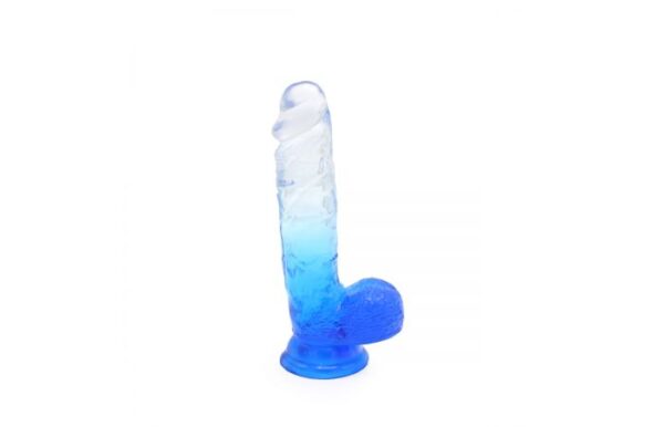 Kiotos – Crystal Jelly Blue Suction Cup Ballsy 7.2 Inch Dildo