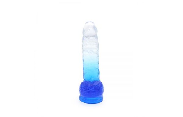 Kiotos – Crystal Jelly Blue Suction Cup Ballsy 7.2 Inch Dildo - Image 4
