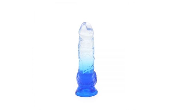 Kiotos – Crystal Jelly Blue Suction Cup Ballsy 7.2 Inch Dildo - Image 5