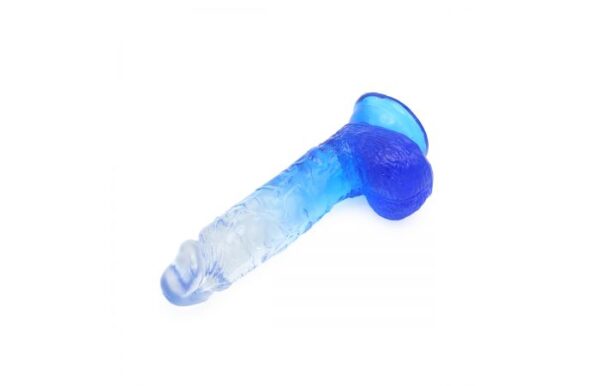 Kiotos – Crystal Jelly Blue Suction Cup Ballsy 7.2 Inch Dildo - Image 6