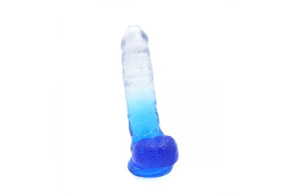 Kiotos – Crystal Jelly Blue Suction Cup Ballsy 9.8 Inch Dildo - Image 5