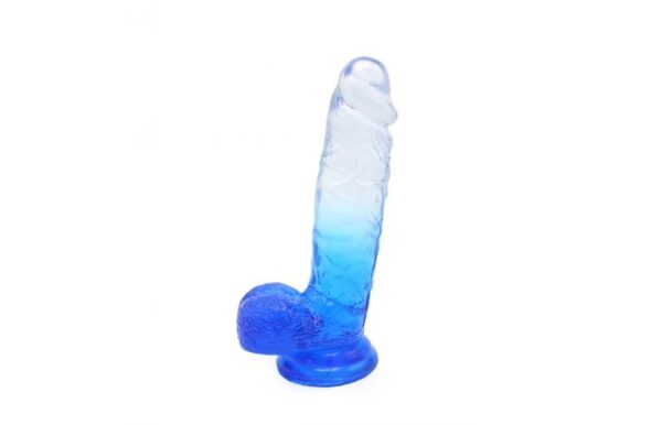 Kiotos – Crystal Jelly Blue Suction Cup Ballsy 9.8 Inch Dildo - Image 2