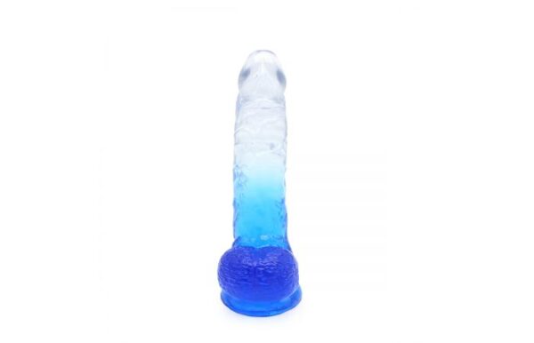 Kiotos – Crystal Jelly Blue Suction Cup Ballsy 9.8 Inch Dildo - Image 4