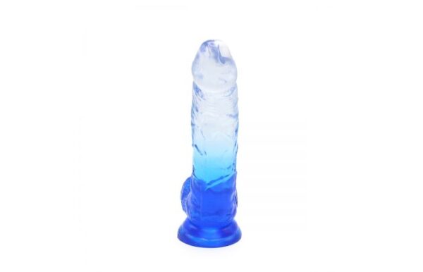 Kiotos – Crystal Jelly Blue Suction Cup Ballsy 9.8 Inch Dildo - Image 3