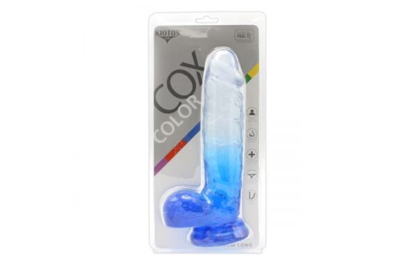 Kiotos – Crystal Jelly Blue Suction Cup Ballsy 9.8 Inch Dildo - Image 9