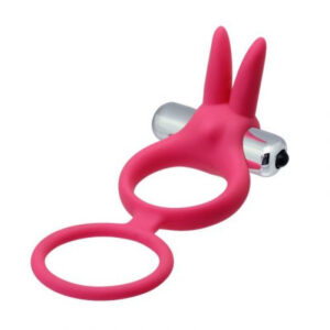 Toyz4Lovers - Soft Vibrating Rabbit Dual Cockring Pink