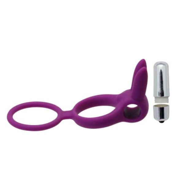 Toyz4Lovers - Stretchy Vibrating Rabbit Dual Cockring Purple - Image 5