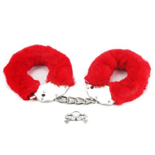 Fetish Pleasure - Fluffy Red Hand Cuffs